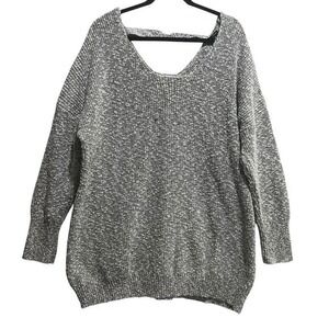 Torrid Gray Cable Knit Cage Pullover Cutout‎ Lace Up Back Sweater